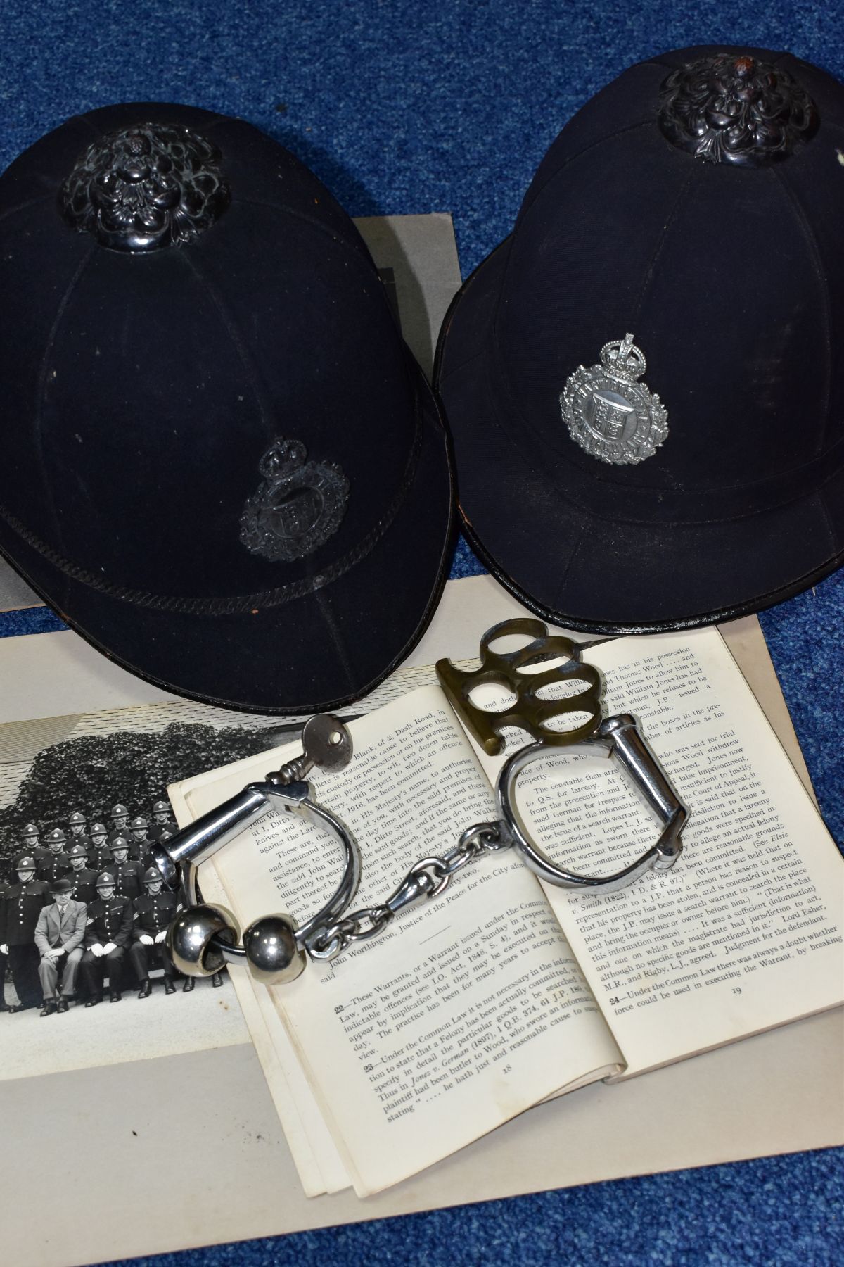 POLICE INTEREST, A POLICE TUNIC, HELMETS, PHOTOGRAPHS, HANDCUFFS ETC, comprising a Warwickshire - Image 10 of 16