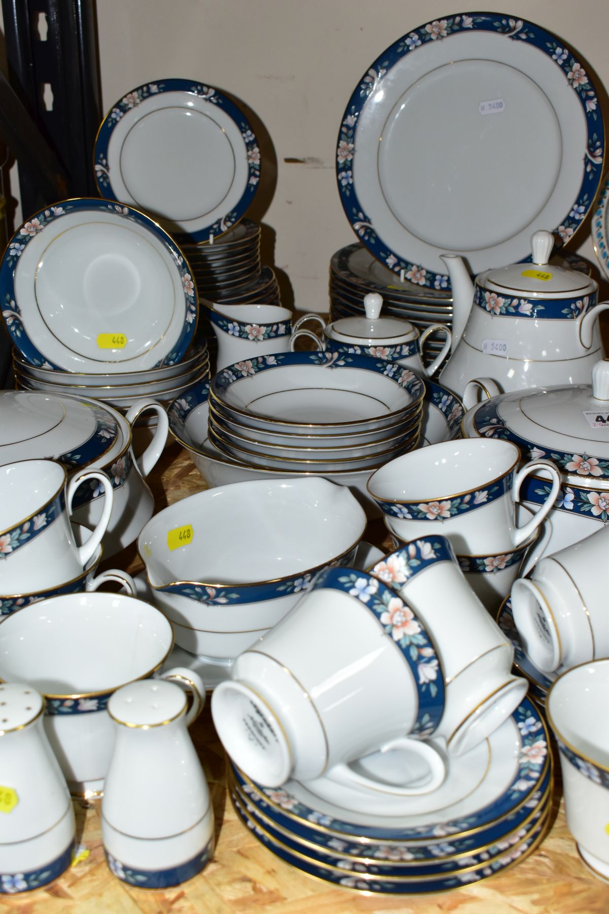 A SEVENTY FOUR PIECE LEGENDARY BY NORITAKE 'PRESCOTT' 3880 DINNER SERVICE, comprising two tureens,