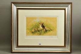 DAVID SHEPHERD (BRITISH 1931-2017) 'LIONESS AND CUBS', a limited edition print 293/475, signed to