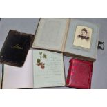 A VICTORIAN PHOTOGRAPH ALBUM, an early 20th century photograph album (empty) and an album of