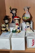 FIVE BOXED LIMITED EDITION WADE C & S COLLECTABLES BETTY BOOP FIGURES, comprising Betty Boop no