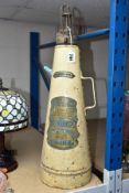 A CREAM PAINTED SIMPLEX No1 FIRE EXTINGUISHER, circa 1930's, manufactured by Mather and Platt, paint