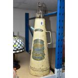 A CREAM PAINTED SIMPLEX No1 FIRE EXTINGUISHER, circa 1930's, manufactured by Mather and Platt, paint