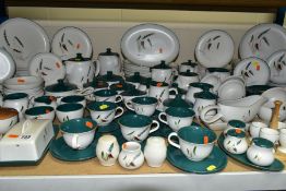 A TWO HUNDRED AND FIVE PIECE DENBY GREENWHEAT DINNER SERVICE, comprising four coffee pots, two