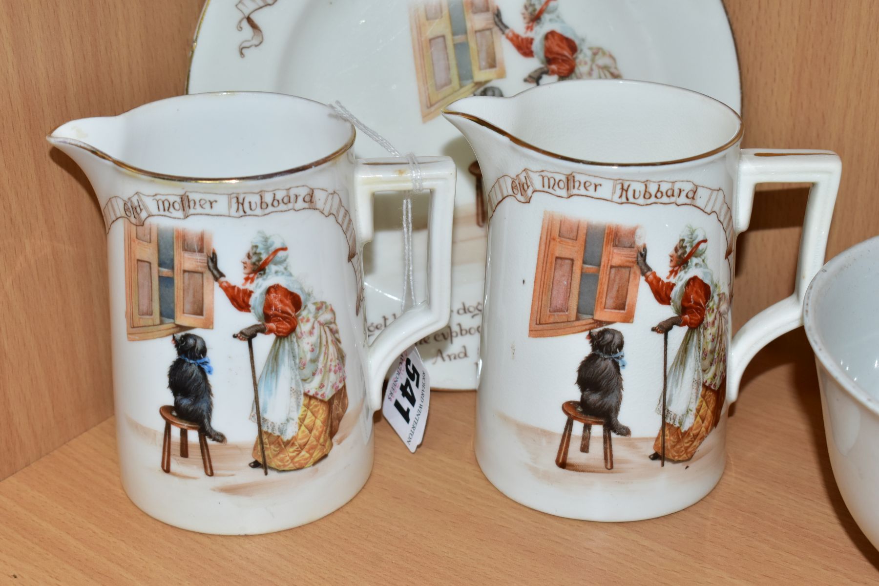 SIX PIECES OF ROYAL DOULTON NURSERY RHYMES 'A' SERIES WARE DESIGNED BY WILLIAM SAVAGE COOPER, Old - Image 7 of 9