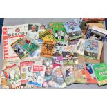 A QUANTITY OF FOOTBALL EPHEMERA, to include 1950s and 1960s News Chronicle, Playfair, Racing and