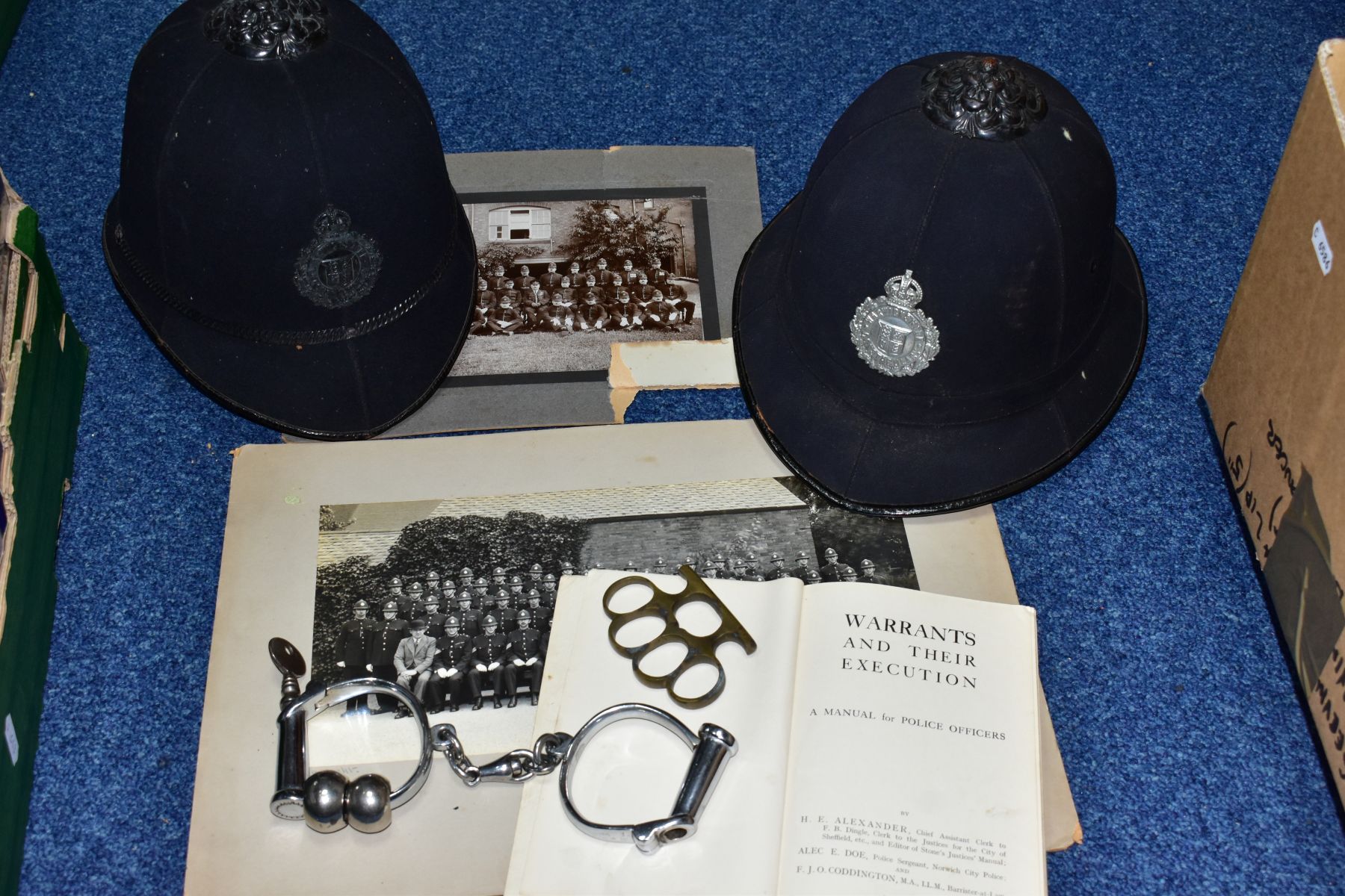 POLICE INTEREST, A POLICE TUNIC, HELMETS, PHOTOGRAPHS, HANDCUFFS ETC, comprising a Warwickshire - Image 9 of 16