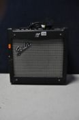 A FENDER MUSTANG 1 70w guitar combo with power cable (PAT pass and powers up but untested)