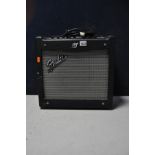 A FENDER MUSTANG 1 70w guitar combo with power cable (PAT pass and powers up but untested)