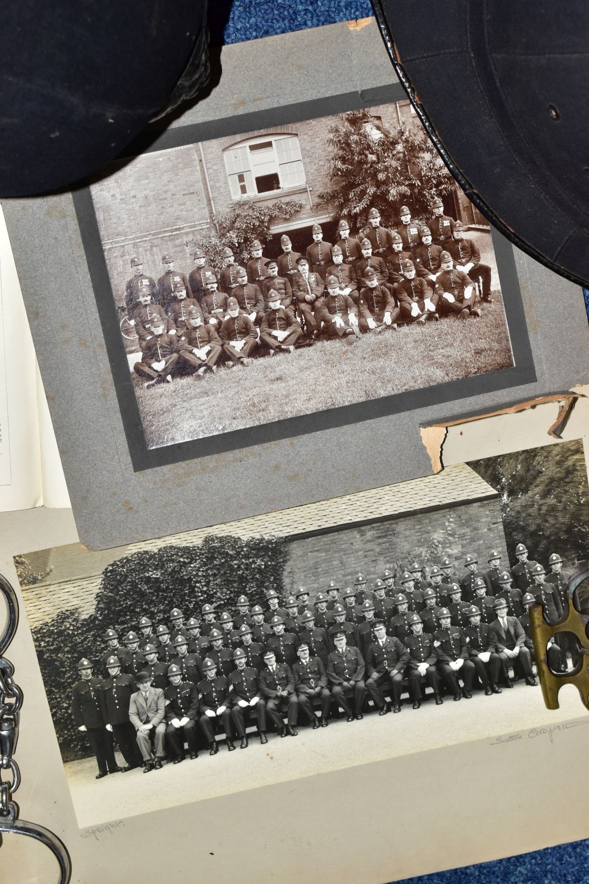 POLICE INTEREST, A POLICE TUNIC, HELMETS, PHOTOGRAPHS, HANDCUFFS ETC, comprising a Warwickshire - Image 14 of 16