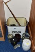 VARIOUS SUNDRY ITEMS, to include a riding crop, a swagger stick (Worcester regiment) very worn, a