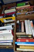 BOOKS, approximately eighty five titles in four boxes, a miscellaneous collection to include art,