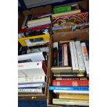 BOOKS, approximately eighty five titles in four boxes, a miscellaneous collection to include art,