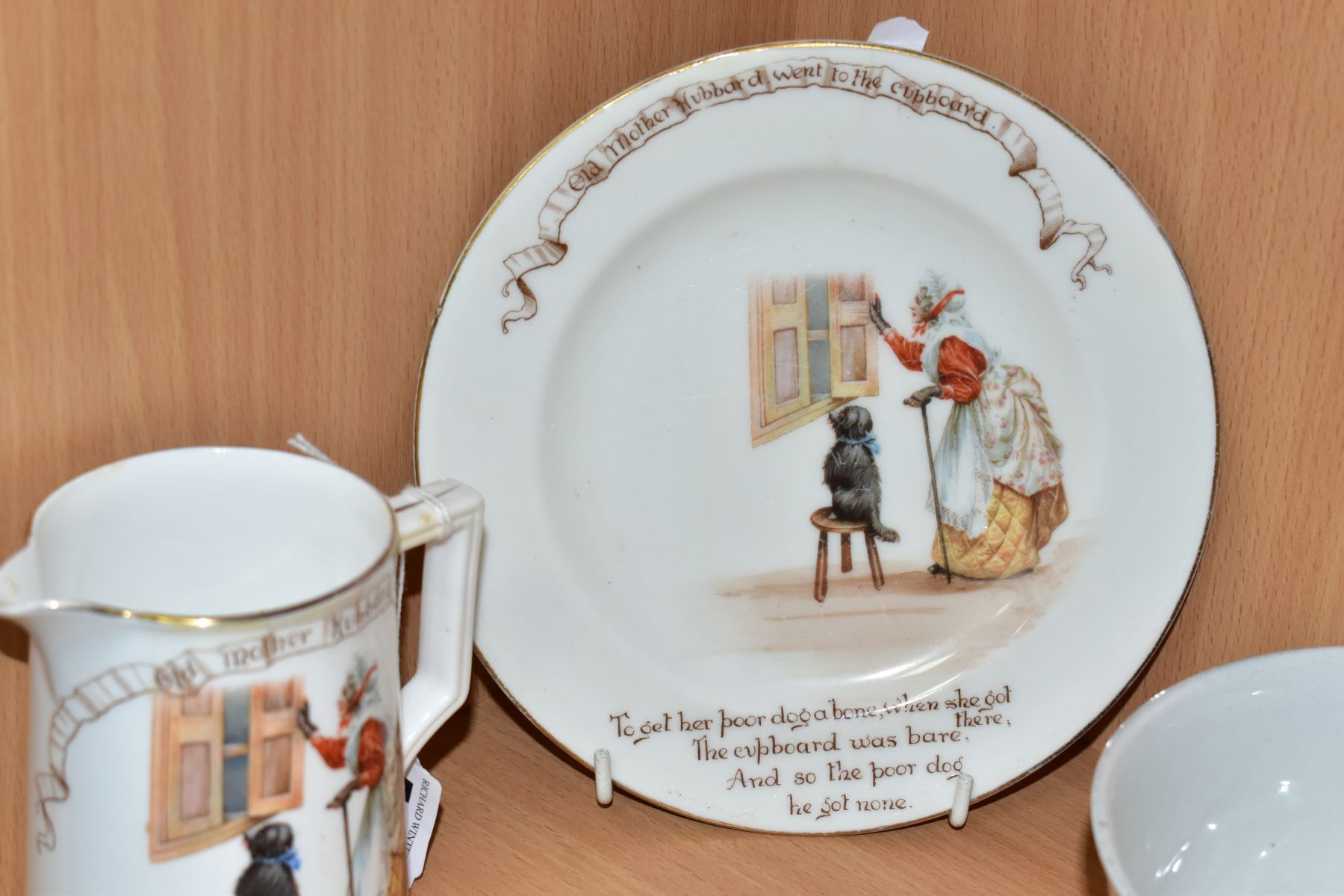 SIX PIECES OF ROYAL DOULTON NURSERY RHYMES 'A' SERIES WARE DESIGNED BY WILLIAM SAVAGE COOPER, Old - Image 8 of 9