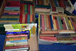 BOOKS, approximately one hundred and twenty-five titles in four boxes comprising a miscellaneous
