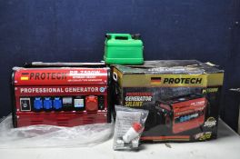 A PROTECH PR7500W silent Generator brand new with box keys and instruction manual never been used (