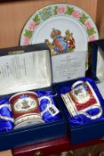 THREE BOXED LIMITED EDITION PIECES OF ROYAL COMMEMORATIVE BONE CHINA, comprising two Coalport