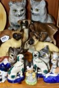 A GROUP OF ANIMAL ORNAMENTS, to include a Royal Doulton Brambly Hedge Primrose Wood mouse DBH8, a