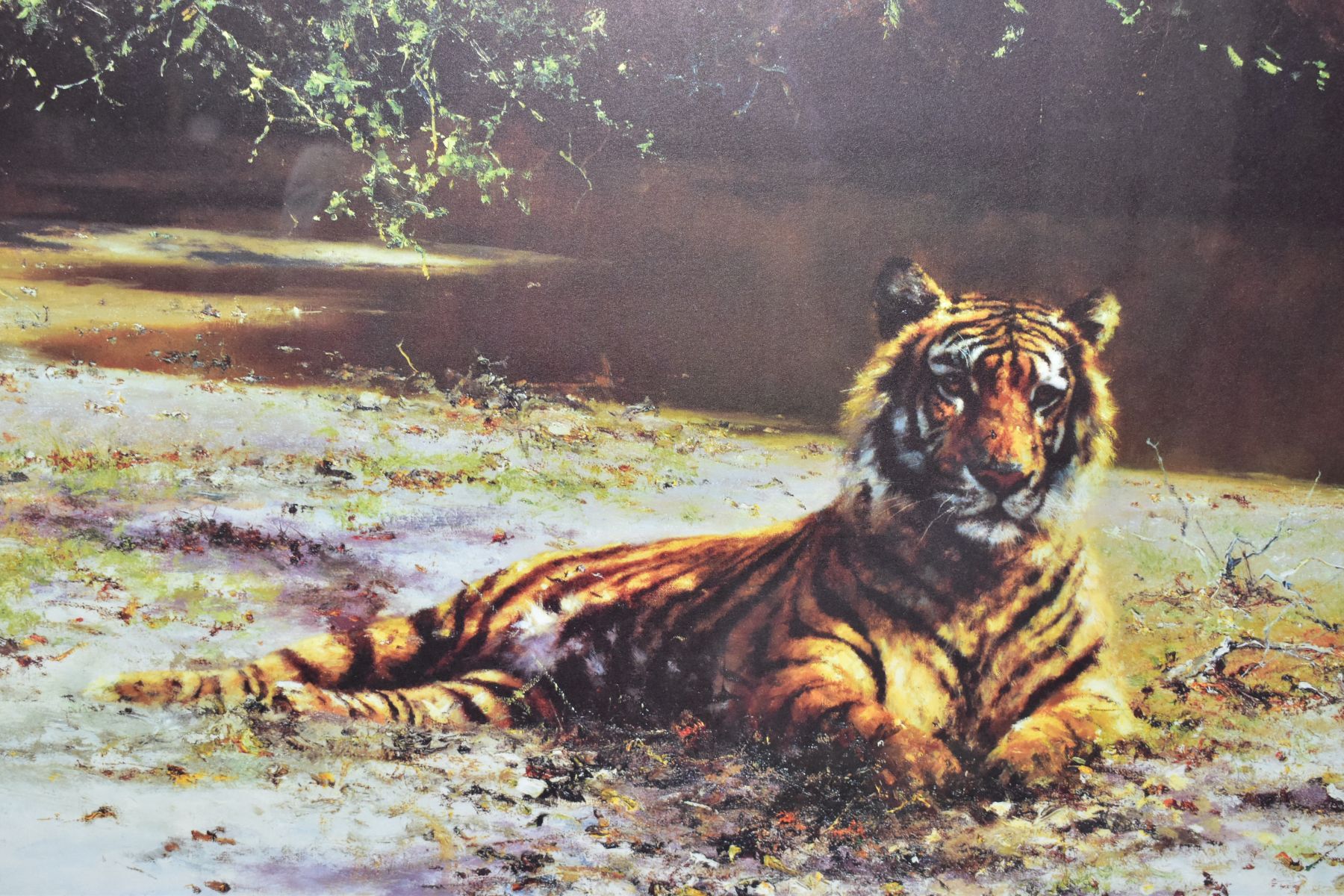 DAVID SHEPHERD (BRITISH 1930-2017) 'Indian Siesta', a signed Limited Edition print of a Tiger - Image 2 of 6