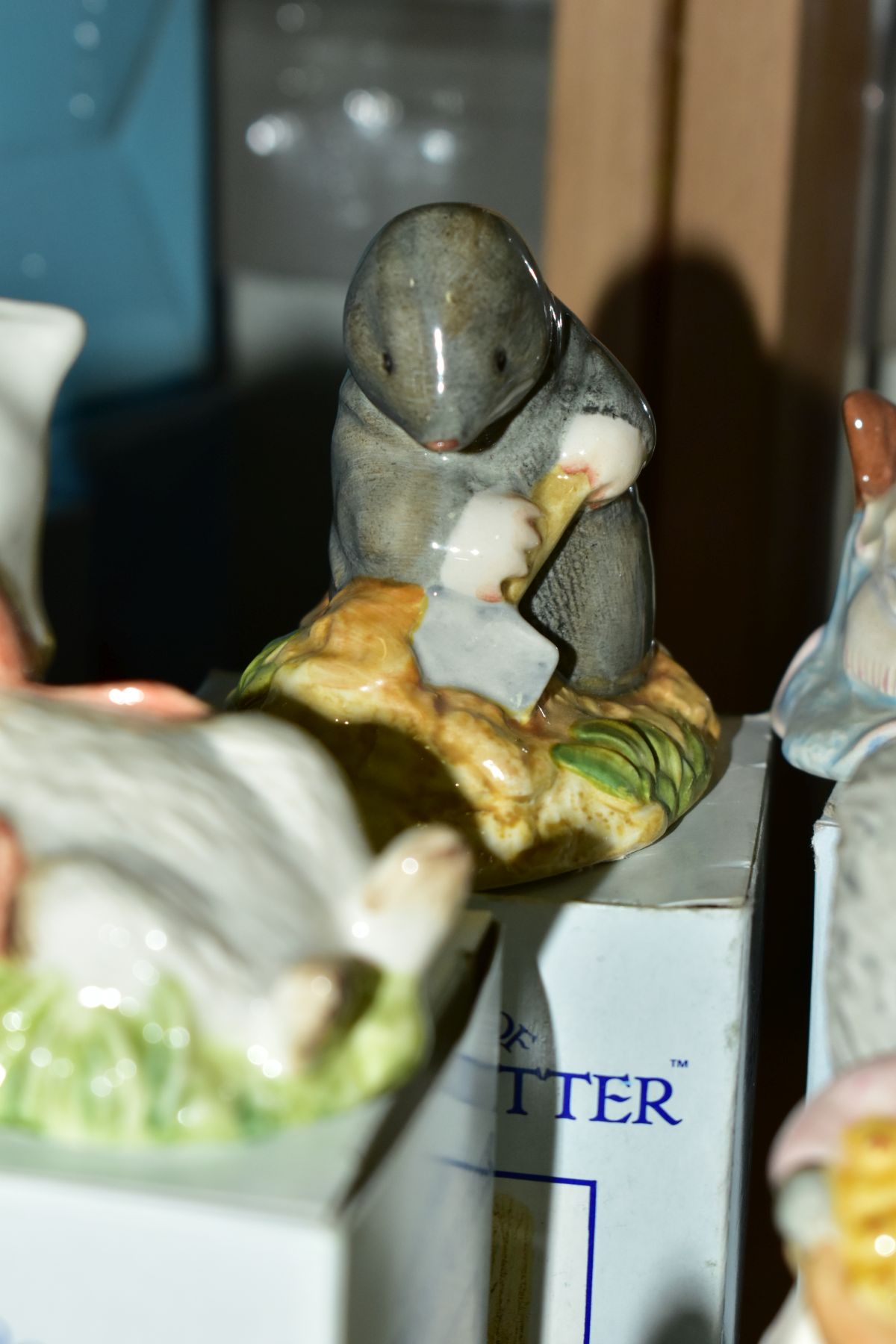 TEN ROYAL ALBERT BEATRIX POTTER FIGURES, boxed except where mentioned, comprising And This Little - Image 6 of 9