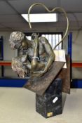 AN EBANO SCULPTURE a limited edition reproduction bronzed sculpture of a D Jose Luis de Casasola