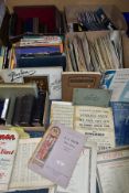 EPHEMERA in five boxes to include a collection of 140+ Music Scores (classical, early 20th century