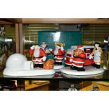 THREE BOXED COALPORT FATHER CHRISTMAS CHARACTER FIGURES, comprising limited edition Special