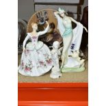 ROYAL DOULTON FIGURINES AND COLLECTORS PLATES, comprising six boxed Royal Doulton collectors