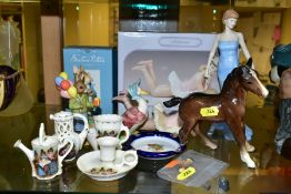 A ROYAL DOULTON FIGURE OF DIANA, PRINCESS OF WALES, HN5061, together with a small group of