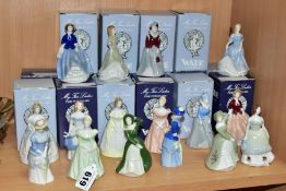 SIXTEEN WADE 'MY FAIR LADIES' PORCELAIN FIGURINES, comprising, Melissa, Hannah, Lucy, Natalie,