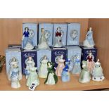 SIXTEEN WADE 'MY FAIR LADIES' PORCELAIN FIGURINES, comprising, Melissa, Hannah, Lucy, Natalie,