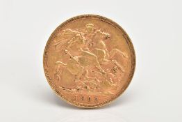 A LATE 19TH CENTURY FULL SOVEREIGN, depicting Edward VII, and George and the dragon to the