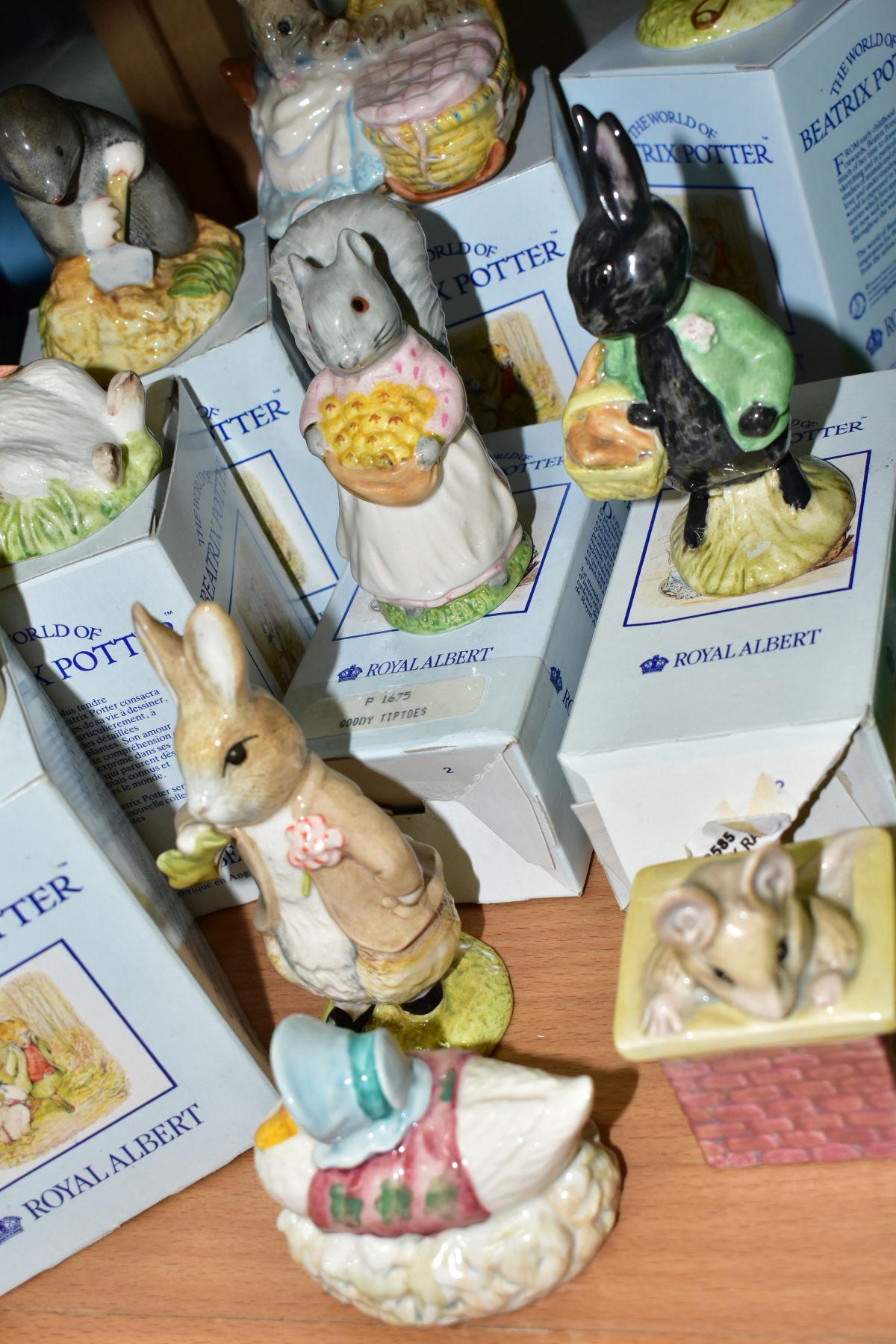 TEN ROYAL ALBERT BEATRIX POTTER FIGURES, boxed except where mentioned, comprising And This Little - Image 9 of 9