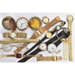 AN ASSORTMENT OF WATCHES, to include a Garrard quartz watch with black Roman Numerals and black