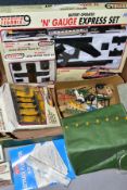 A QUANTITY OF BOXED PETERKIN TECHNIC BATTERY OPERATED N GAUGE TRAIN SETS AND ACCESSORIES, not