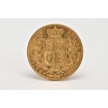 AN EARLY VICTORIAN FULL SOVEREIGN, depicting Queen Victoria, dated 1843, approximate width 22.0mm,