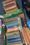 BOOKS, two boxes containing twenty-one Antiquarian titles including works by Felicia Hemans,