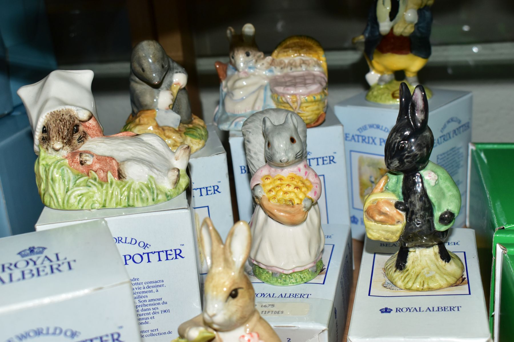 TEN ROYAL ALBERT BEATRIX POTTER FIGURES, boxed except where mentioned, comprising And This Little - Image 5 of 9