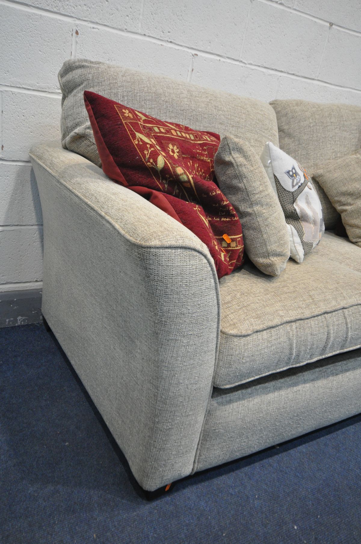 AN ALSTONS UPHOLSTERY BEIGE UPHOLSTERED SOFA BED - Image 2 of 3