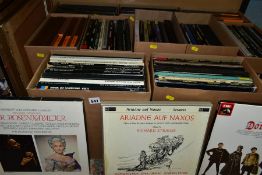 LP RECORDS, ten boxes containing approximately 100 - 110 box sets of classical titles, artists