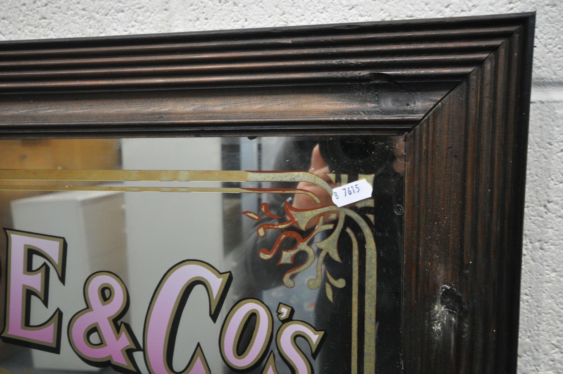 A IND, COOPE & CO'S LIMITED PUB ADVERTISING MIRROR, reading trade mark and Burton ales below, - Image 3 of 3