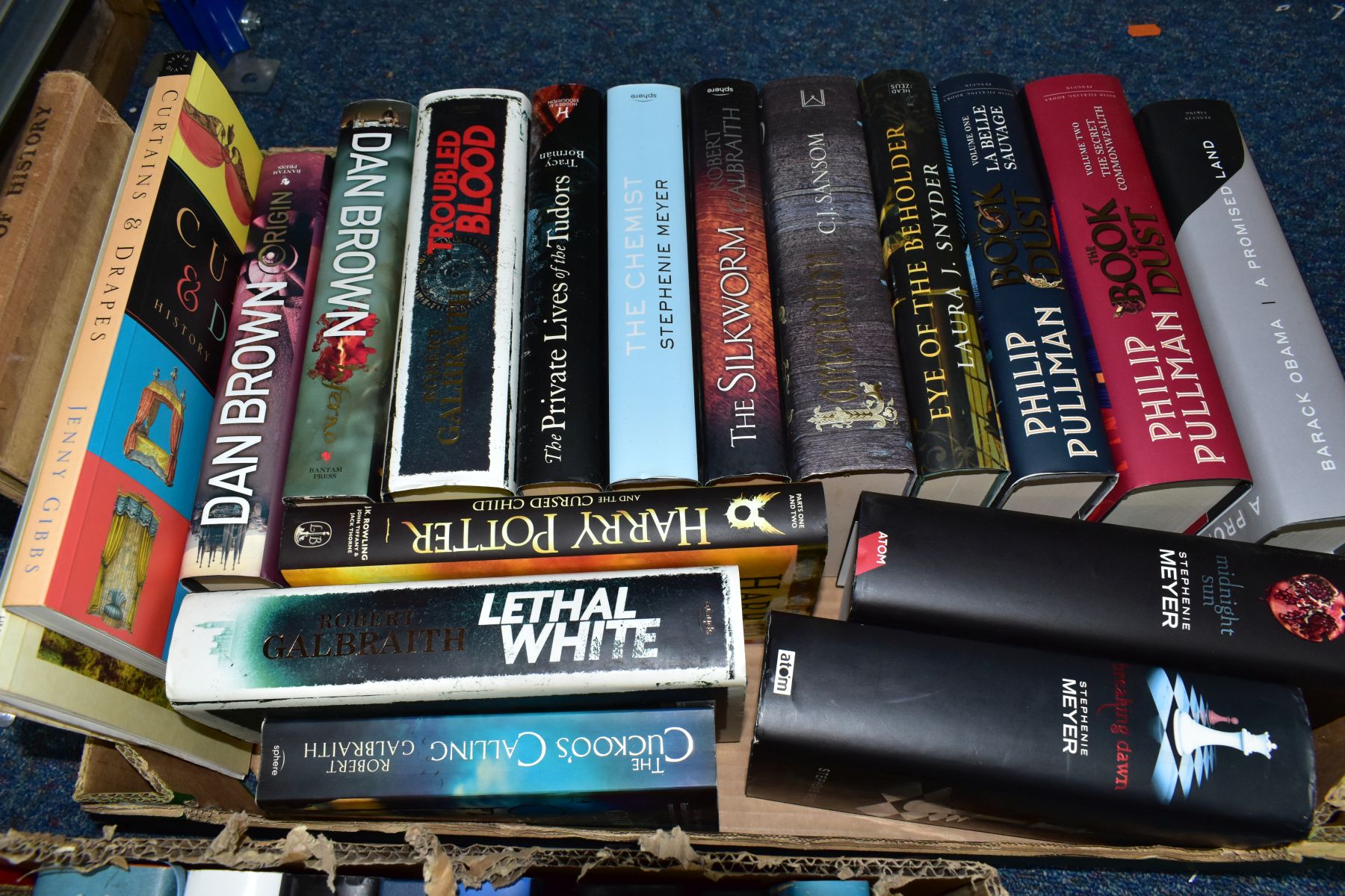 BOOKS, three boxes containing approximately thirty-seven hardback titles to include THE LORD OF - Image 4 of 4