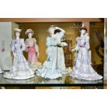 A GROUP OF SIX COALPORT 'GOLDEN AGE' LIMITED EDITION FIGURINES, comprising 'Eugenie, First Night