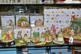 A GROUP OF BORDER FINE ARTS STUDIO BEATRIX POTTER RESIN FIGURES/GROUP, comprising boxed limited
