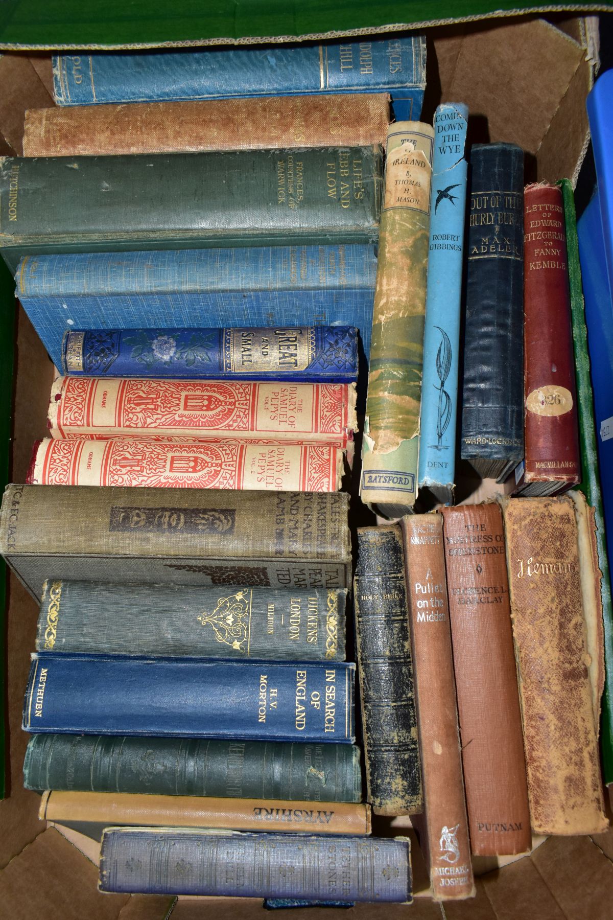 BOOKS, two boxes containing twenty-one Antiquarian titles including works by Felicia Hemans, - Image 2 of 5