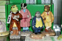 FOUR BOXED LIMITED EDITION BESWICK WARE WIND IN THE WILLOWS FIGURES, all style two, comprising