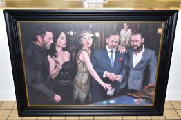 VINCENT KAMP (BRITISH CONTEMPORARY), 'DIAMOND ROULETTE' a signed limited edition print 14/25,