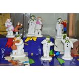 SIX BOXED COALPORT SNOWMAN CHARACTER FIGURES, comprising Dance The Night Away (exclusive to the