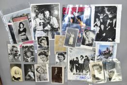 CELEBRITY PHOTOGRAPHS, a collection of thirty signed, including preprint, photographs of stars of