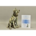 APRIL SHEPHERD (BRITISH CONTEMPORARY) 'EVER HOPEFUL' an artist proof sculpture of a dog 11/30,